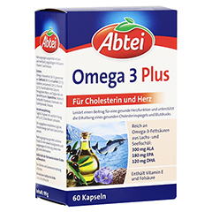 Abtei Omega-3-6-9 Lachsöl + Leinöl + Olivenöl 60 Stück