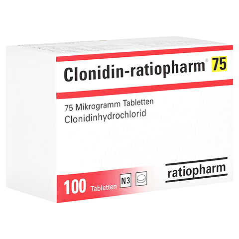 Clonidin-ratiopharm 75 100 Stck N3