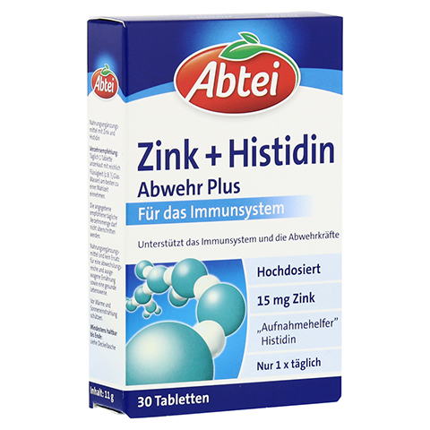 Abtei Zink+histidin Tabletten 30 Stück