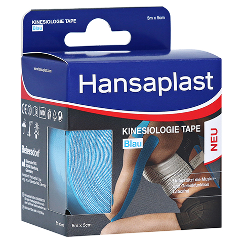 HANSAPLAST Sport Kinesiologie Tape 5 cmx5 m blau 1 Stck