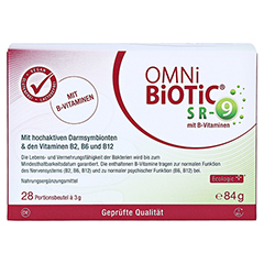 OMNI BiOTiC SR-9 mit B-Vitaminen Beutel a 3g 28x3 Gramm - Rückseite
