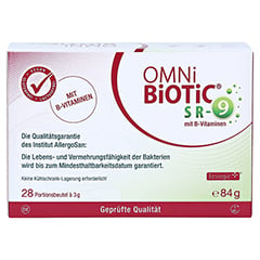 OMNI BiOTiC SR-9 mit B-Vitaminen Beutel a 3g 28x3 Gramm - Vorderseite