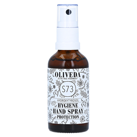 Oliveda S73 Hydroxytyrosol Hygiene Hand Spray Protection 50 Milliliter