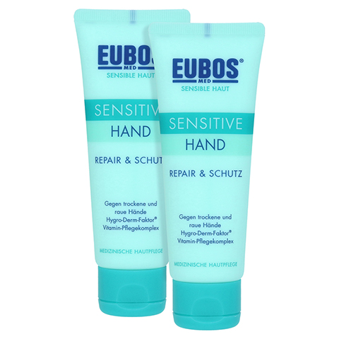 EUBOS SENSITIVE Hand Repair & Schutz Creme Do.Pa. 2x75 Milliliter