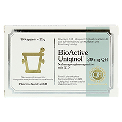 BIO ACTIVE Uniqinol 30 mg QH Pharma Nord Kapseln 30 Stck - Vorderseite