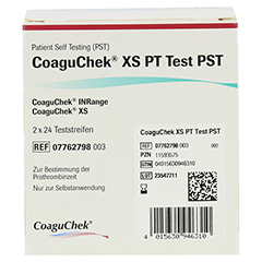 COAGUCHEK XS PT Test PST 2x24 Stck - Rckseite