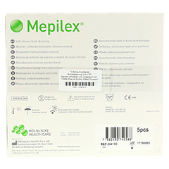 MEPILEX 10x10 cm Schaumverband 10 Stck - Rckseite
