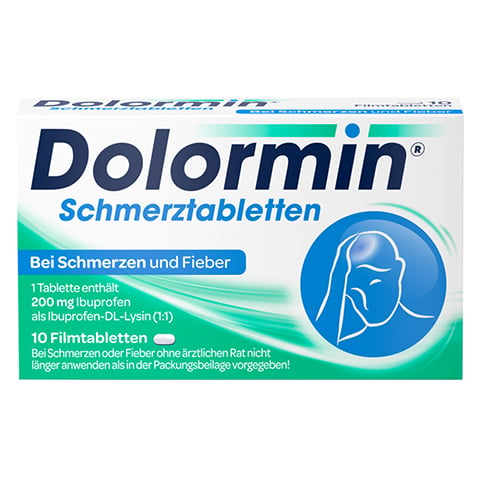 Dolormin Schmerztabletten mit 200 mg Ibuprofen 10 Stck N1