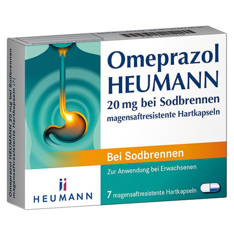 Omeprazol Heumann 20mg bei Sodbrennen 7 Stck