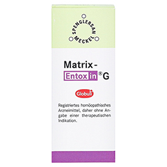 MATRIX-Entoxin G Globuli 10 Gramm N1 - Vorderseite