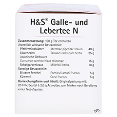 H&S Galle-und Lebertee N 20x2.0 Gramm - Linke Seite