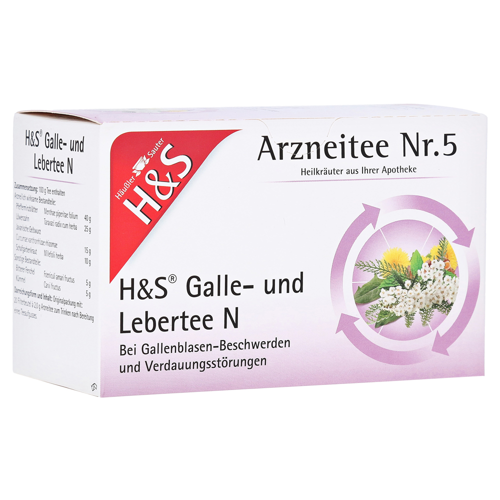 H&S Galle-und Lebertee N Filterbeutel 20x2.0 Gramm