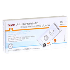 BEURER GL44/GL50 Blutzucker-Teststreifen Folie 50 Stück