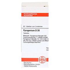 PYROGENIUM D 30 Tabletten 80 Stück - Vorderseite