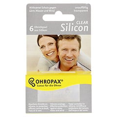 OHROPAX Silicon CLEAR 6 Stück - Vorderseite