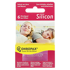 Ohropax Silicon Ohrstöpsel 6 Stück - Vorderseite