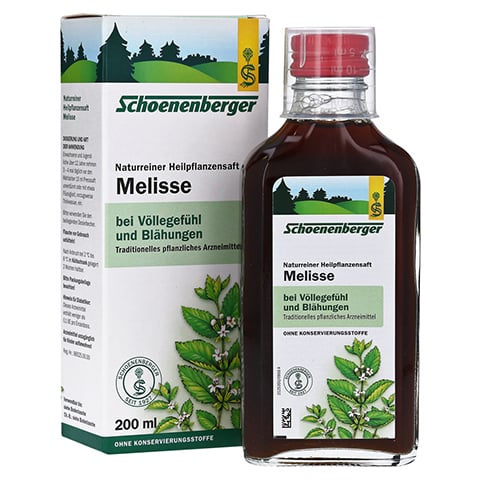 Melisse naturreiner Heilpflanzensaft Schoenenberger 200 Milliliter