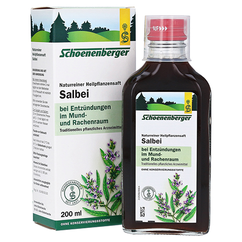SALBEI SAFT Schoenenberger Heilpflanzensfte 200 Milliliter