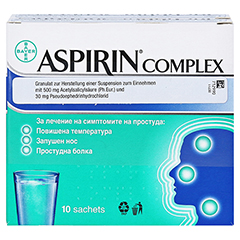 ASPIRIN COMPLEX Btl.m.Gran.z.Herst.e.Susp.z.Einn. 20 Stck N2 - Rckseite
