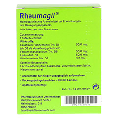 RHEUMAGIL Tabletten 100 Stck - Rckseite
