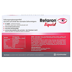 RETARON liquid Trinkampullen 45x25 Milliliter - Rckseite