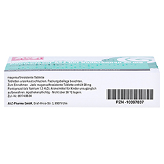 PANTOPRAZOL AbZ bei Sodbrennen 20 mg msr.Tabl. 7 Stck - Unterseite