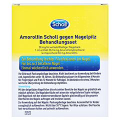 Amorolfin Scholl gegen Nagelpilz Behandlungsset 2.5 Milliliter N1 - Rückseite