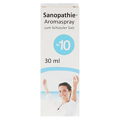 SANOPATHIE Aromaspray zum Schssler Salz Nr.10 30 Milliliter - Vorderseite