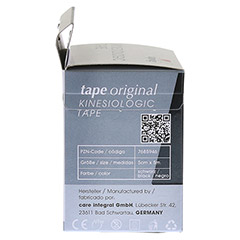 KINESIOLOGIC tape original 5 cmx5 m schwarz 1 Stück - Linke Seite