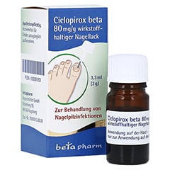 Ciclopirox beta 80mg/g