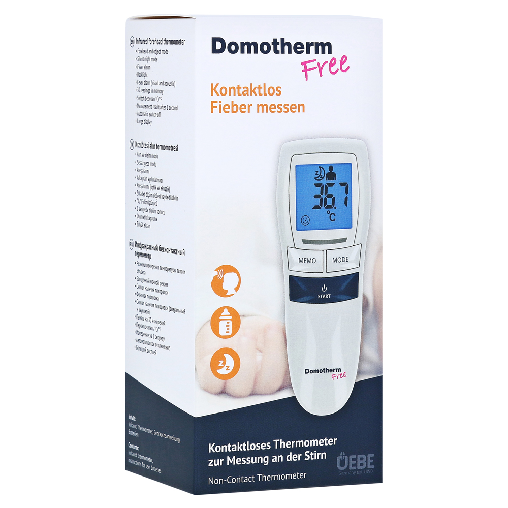 DOMOTHERM Free Infrarot-Stirnthermometer 1 Stück