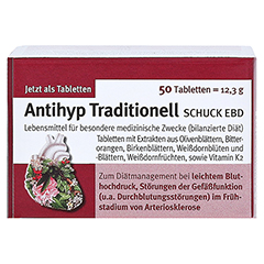 ANTIHYP Traditionell Schuck ebd Tabletten 50 Stck - Vorderseite