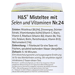 H&S Misteltee mit Selen und Vitaminen Filterbeutel 20x2 Gramm - Linke Seite