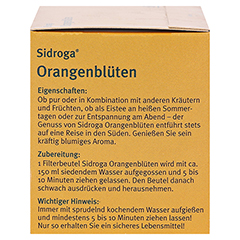 SIDROGA Orangenblütentee Filterbeutel 20x1.2 Gramm - Linke Seite