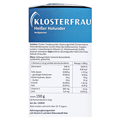 KLOSTERFRAU Broncholind heier Holunder Granulat 10x15 Gramm - Linke Seite