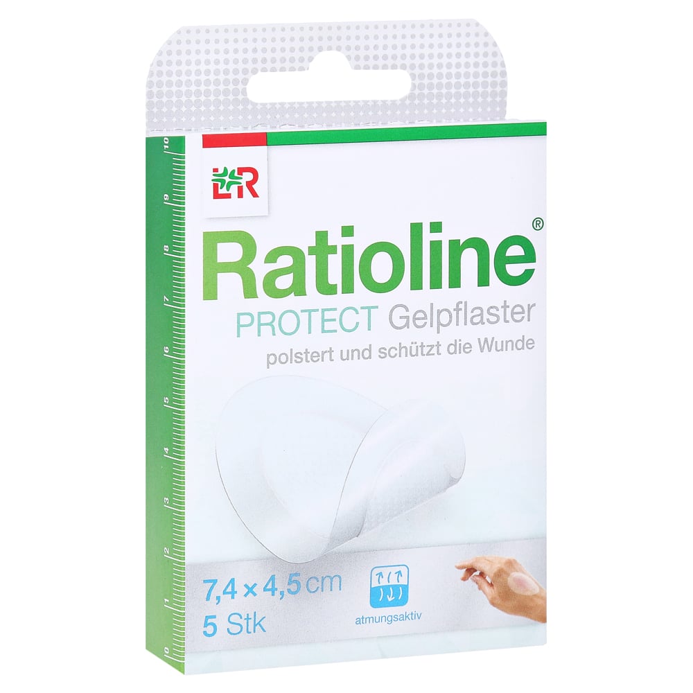 RATIOLINE protect Gelpflaster 4,5x7,4 cm 5 Stück