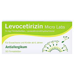 Levocetirizin Micro Labs 5mg 50 Stck N2 - Vorderseite