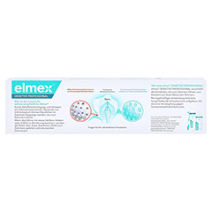 Elmex Sensitive Professional Zahnpasta 75 Milliliter - Rückseite