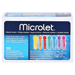 LANZETTEN Microlet farbig 100 Stück - Vorderseite