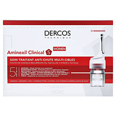Vichy Dercos Aminexil Clinical 5 für Frauen 21x6 Milliliter - Rückseite