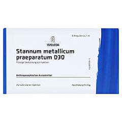 STANNUM METALLICUM praeparatum D 30 Ampullen 8x1 Milliliter N1 - Vorderseite