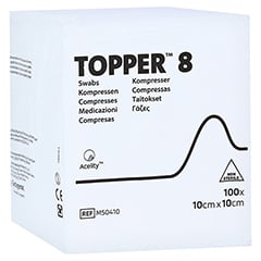 TOPPER 8 Kompr.10x10 cm unsteril 100 Stück