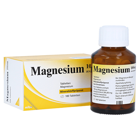 MAGNESIUM 100 mg Jenapharm Tabletten 100 Stück N3