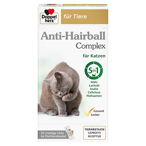 DOPPELHERZ fr Tiere Anti-Hairball Complex Katzen