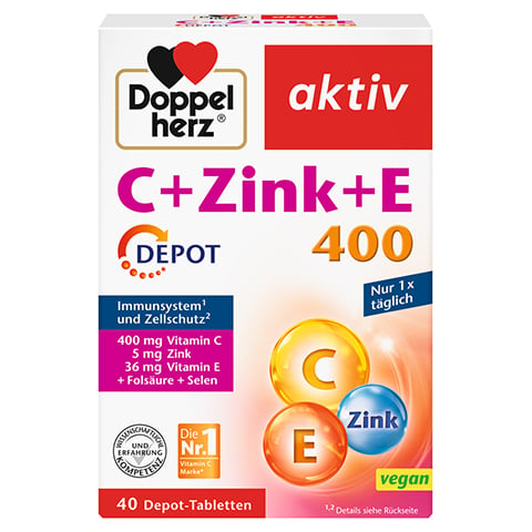 Doppelherz aktiv C + Zink + E 400 Depot 40 Stck