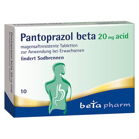 Pantoprazol beta 20mg acid 10 Stck
