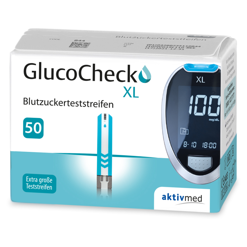 Gluco Check XL Blutzuckerteststreifen 50 Stück