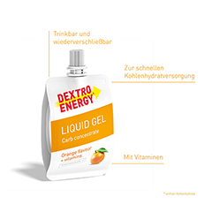 DEXTRO ENERGY Sports Nutr.Liquid Gel Orange 60 Milliliter - Info 1