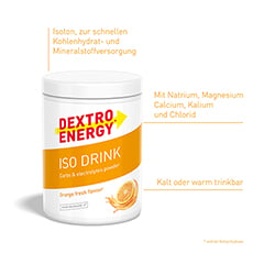 DEXTRO ENERGY Sports Nutr.Isotonic Drink Orange 440 Gramm - Info 1