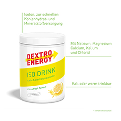 DEXTRO ENERGY Sports Nutr.Isotonic Drink Citrus 440 Gramm - Info 1